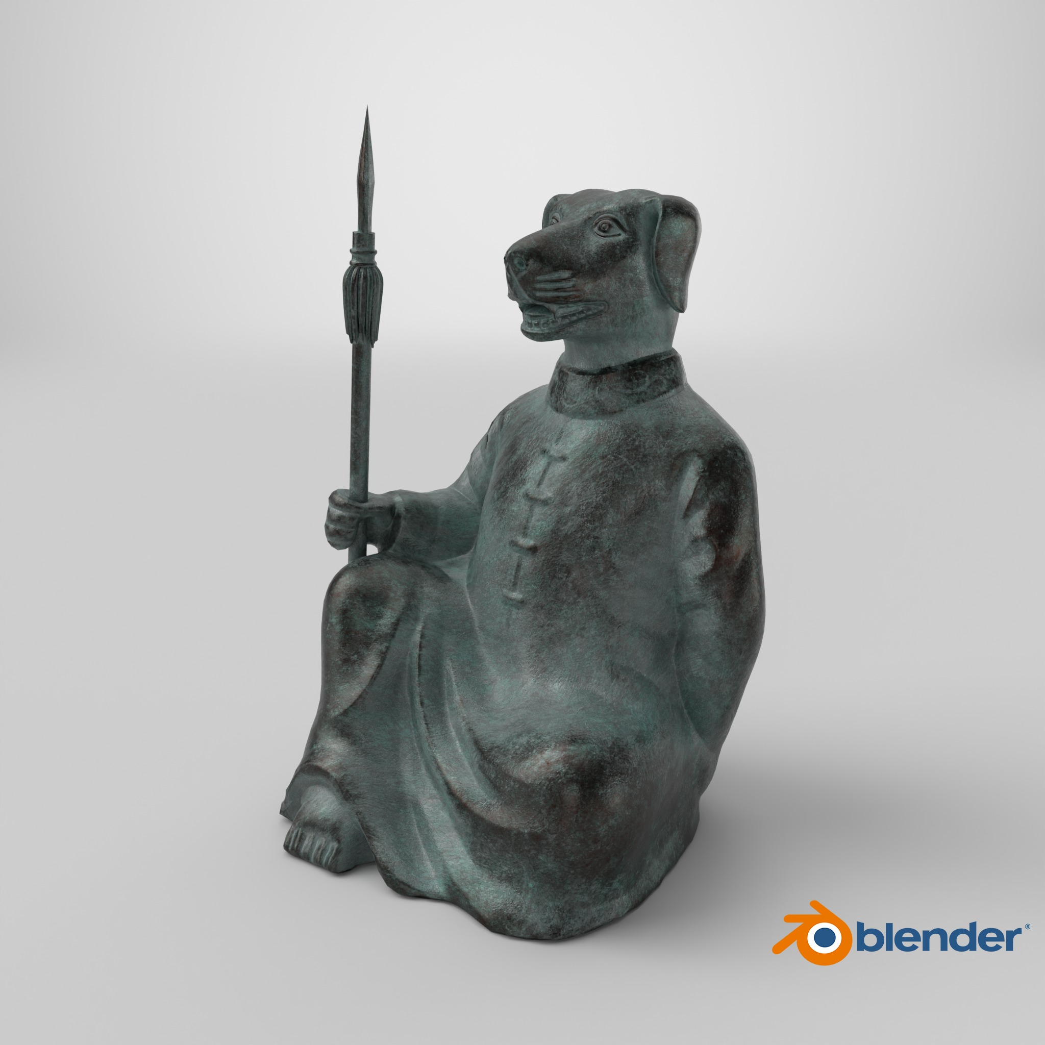 Zodiac  Dog 3D print model_9