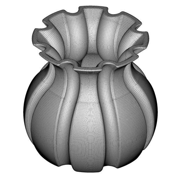 Ceramic Decor Vase 3D model_4