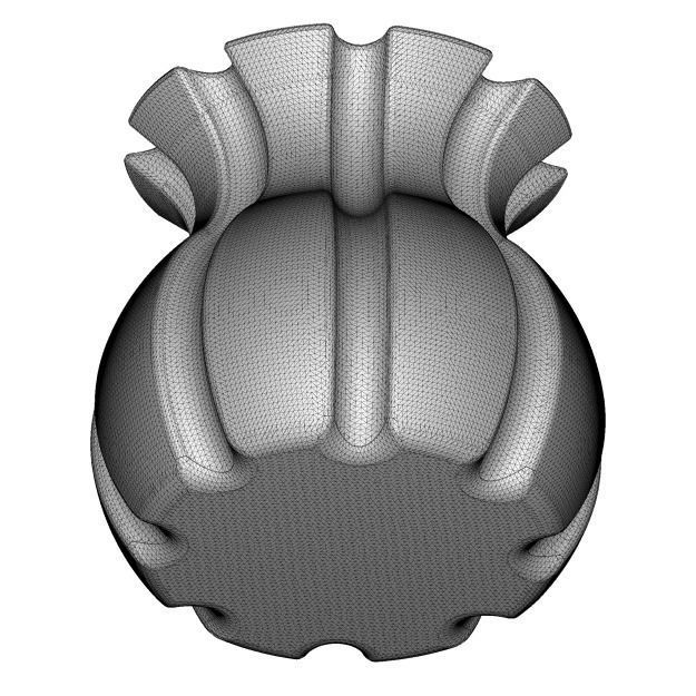 Ceramic Decor Vase 3D model_6