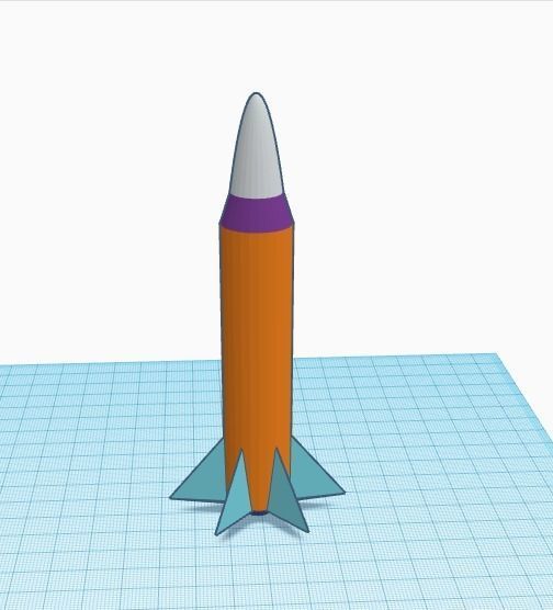 Model Rocket Ship 3D model 3D printable CGTrader