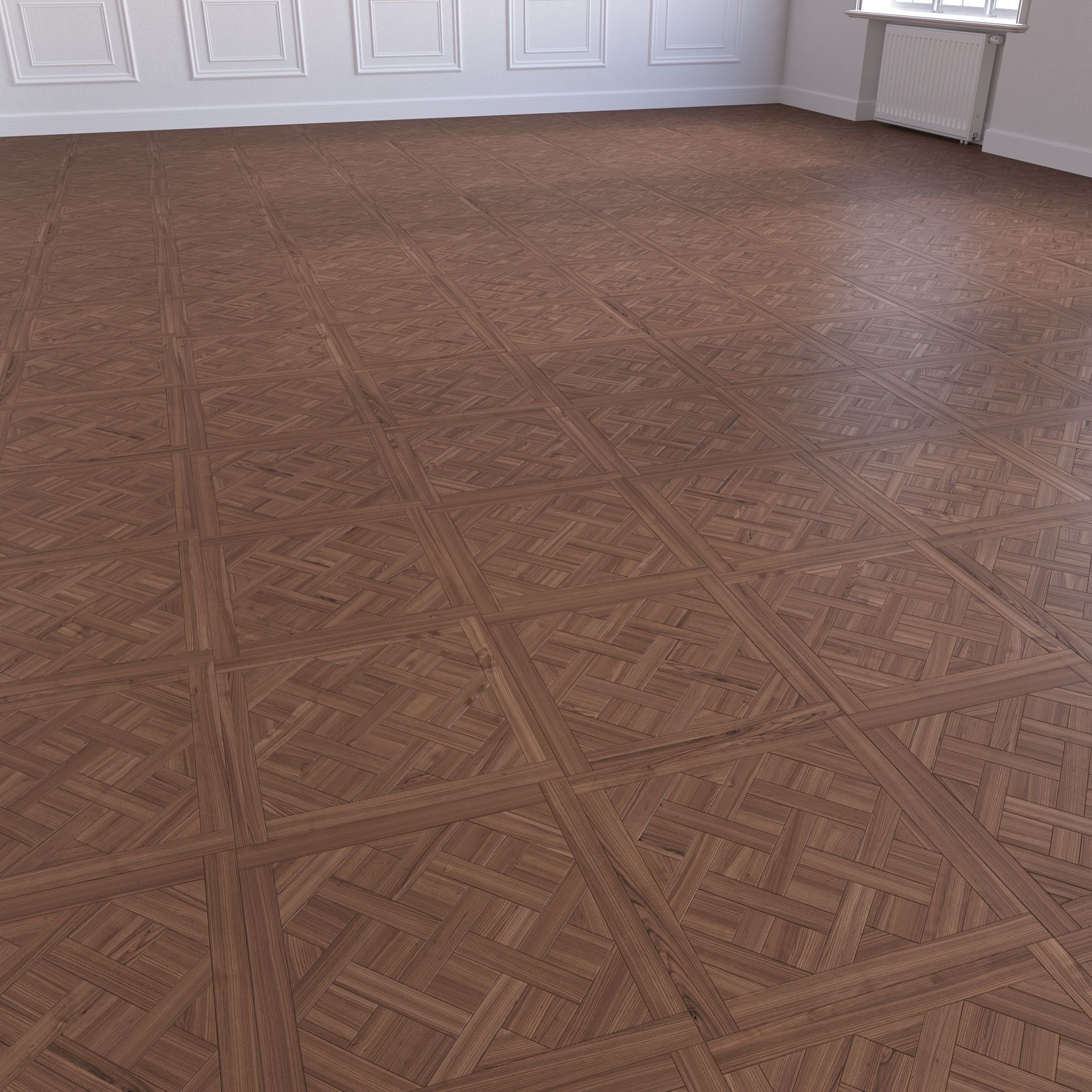 Parquet - Laminate - Wooden floor 4 in 1 3D model_19