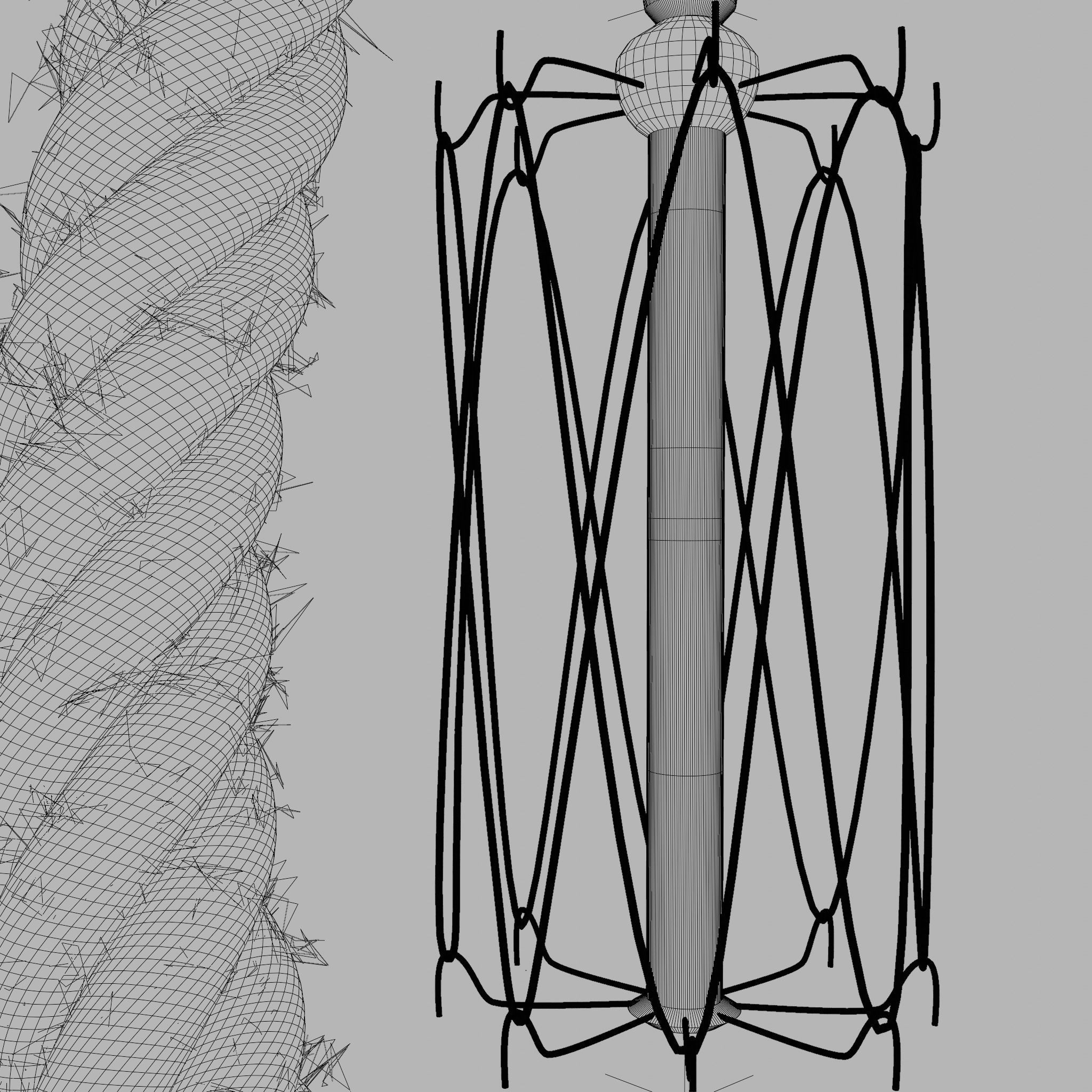 Realistic Rope Lamp 3D model | CGTrader