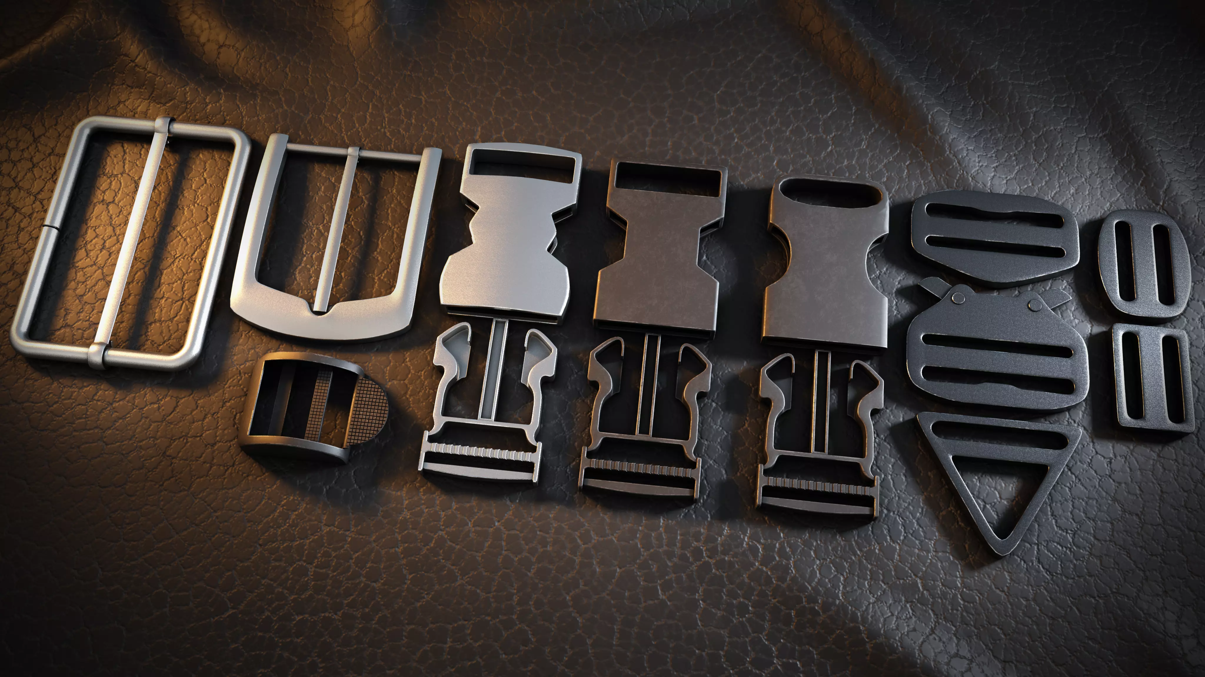 Cloth Buckles Package 3D model