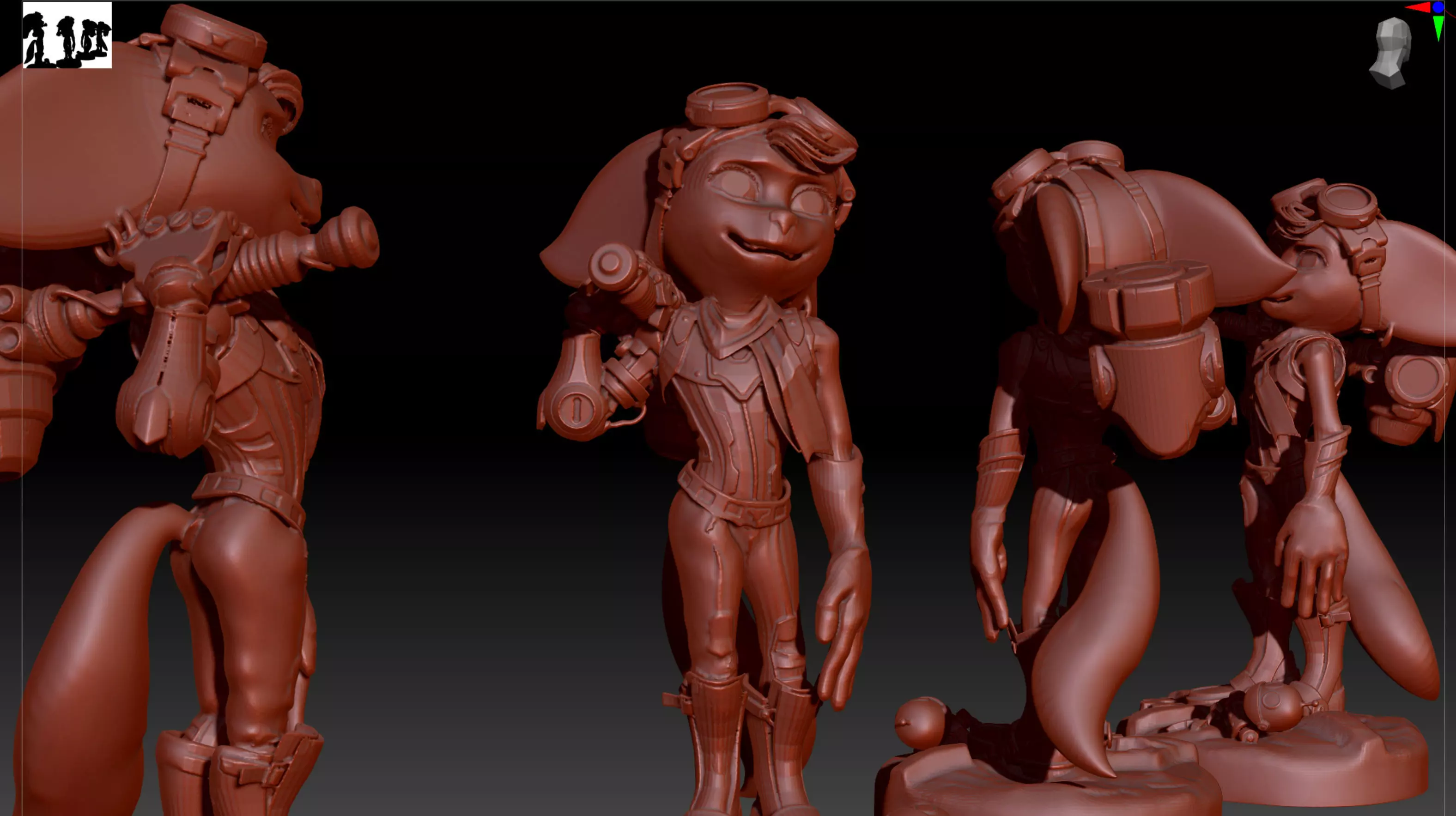 Ratchet and Clank Rivet 3D print model_0