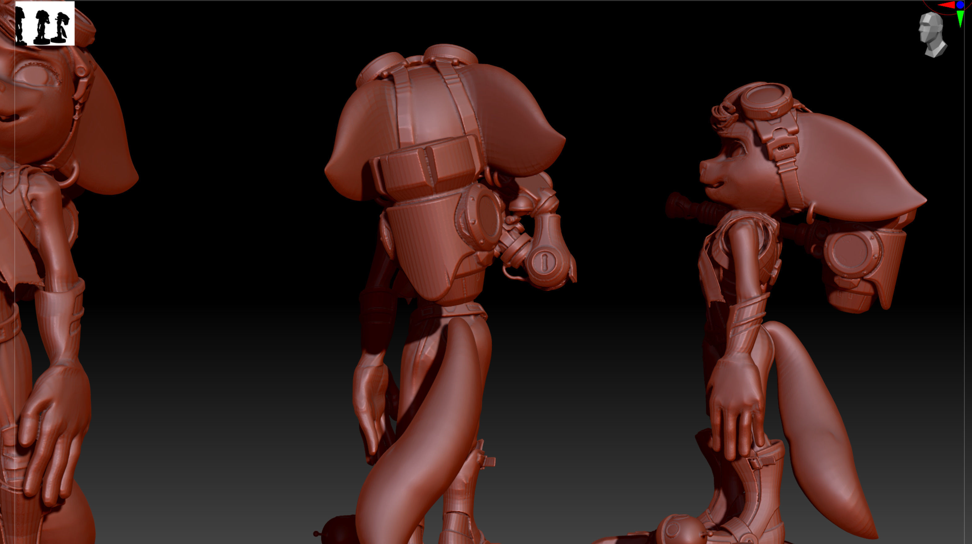 Ratchet and Clank Rivet 3D print model_3