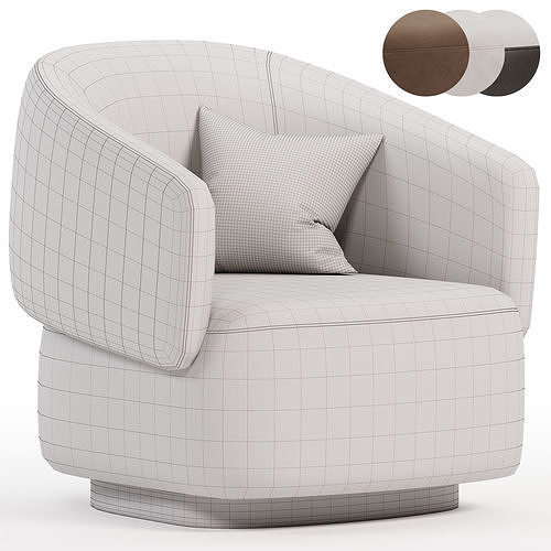 TWIBE Daniele Lo Scalzo Moscheri armchair 3D model 6