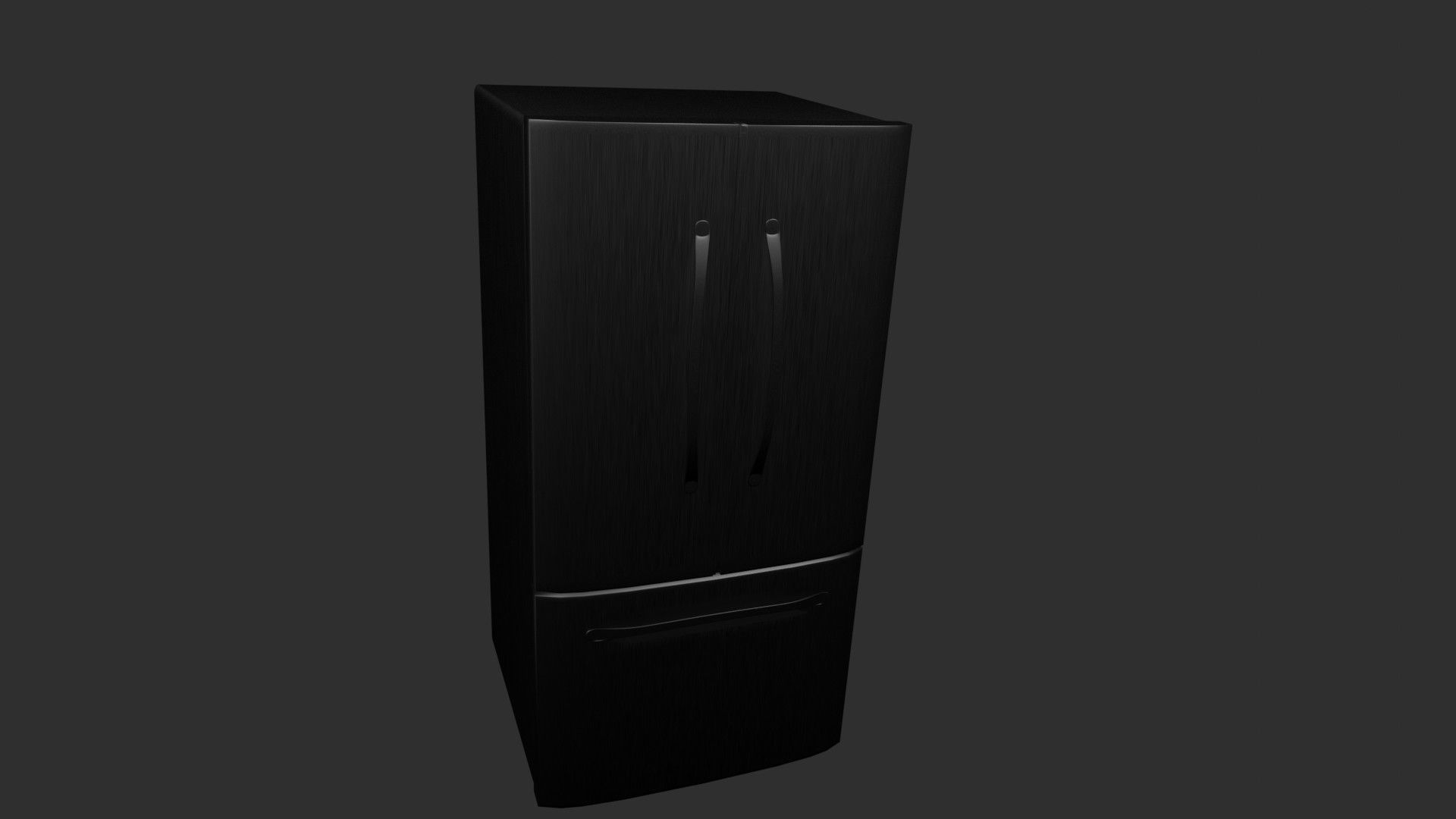 refrigerator version for blender eevee and cycles and obj file Low-poly 3D model_14