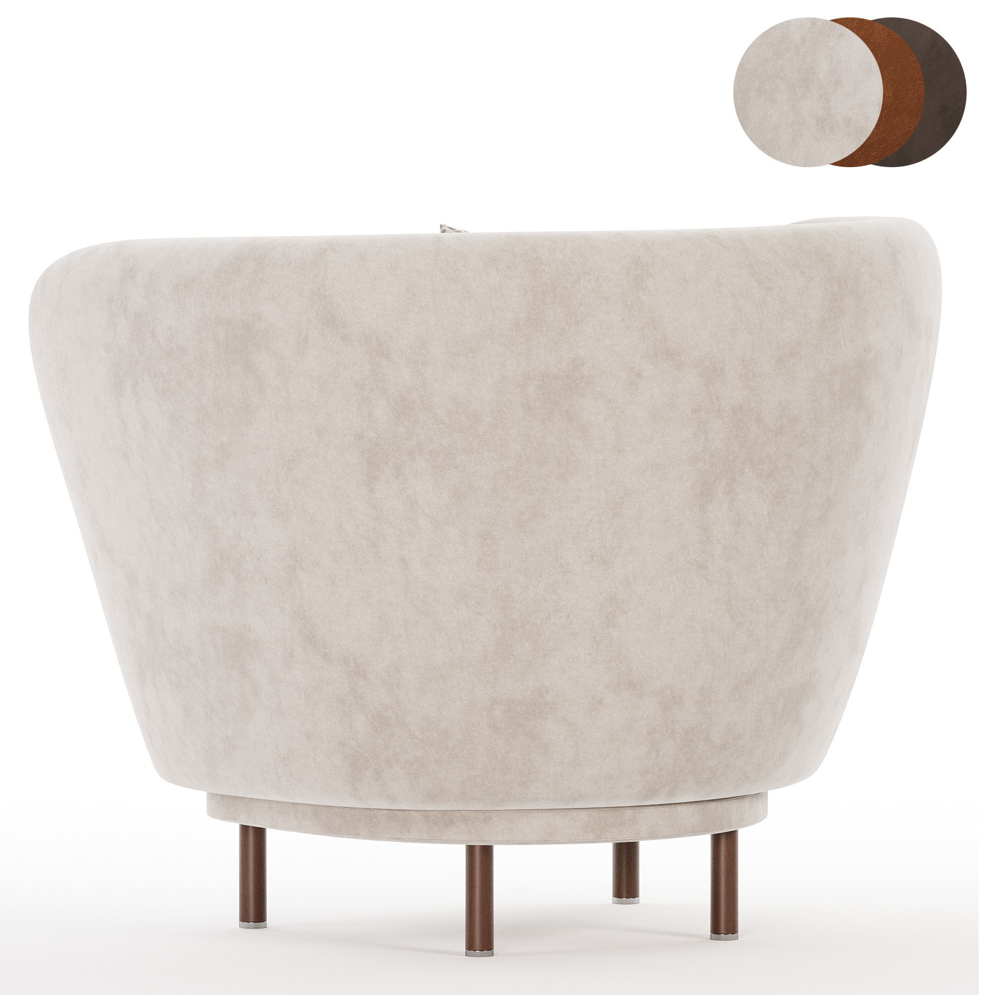 DANDY ARMCHAIR 3D model_4