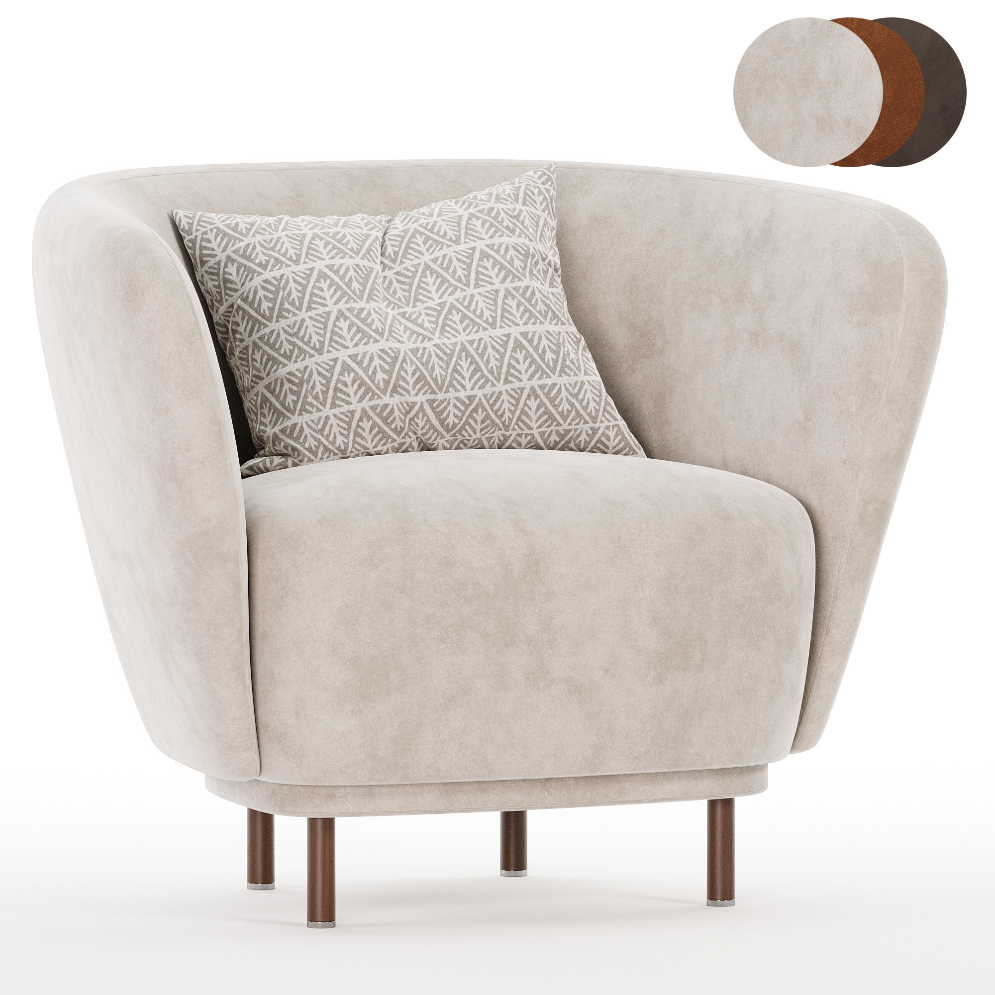 DANDY ARMCHAIR 3D model_2