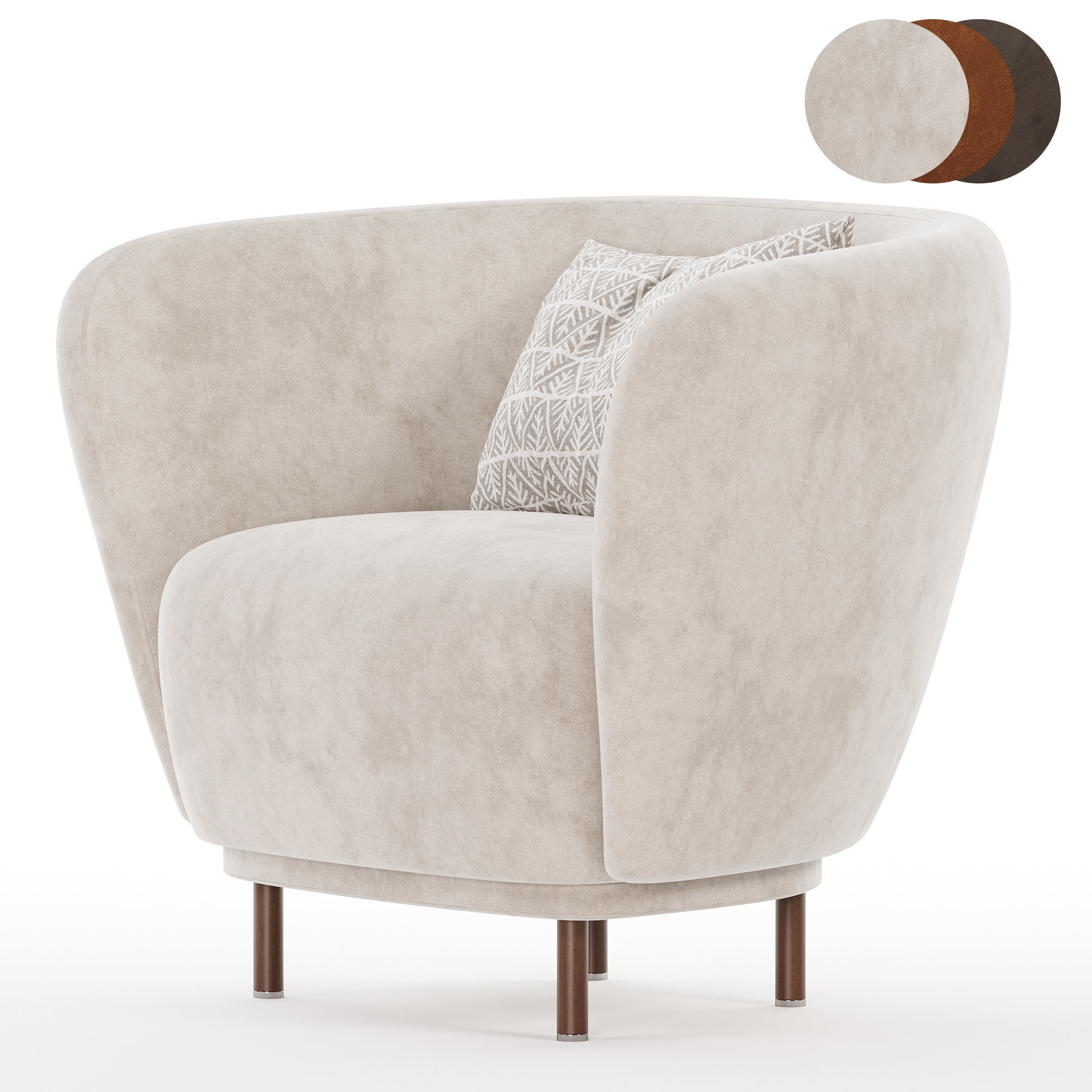 DANDY ARMCHAIR 3D model_3