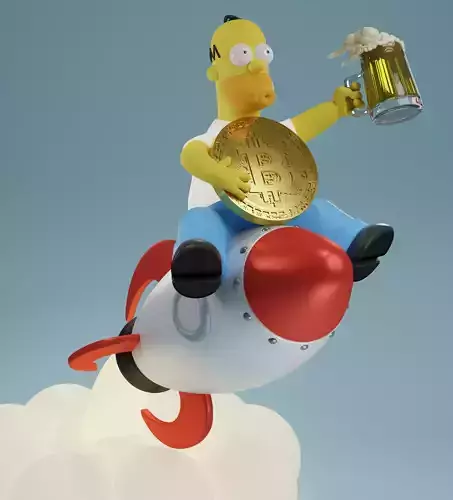 HOMER SIMPSON TO THE MOON