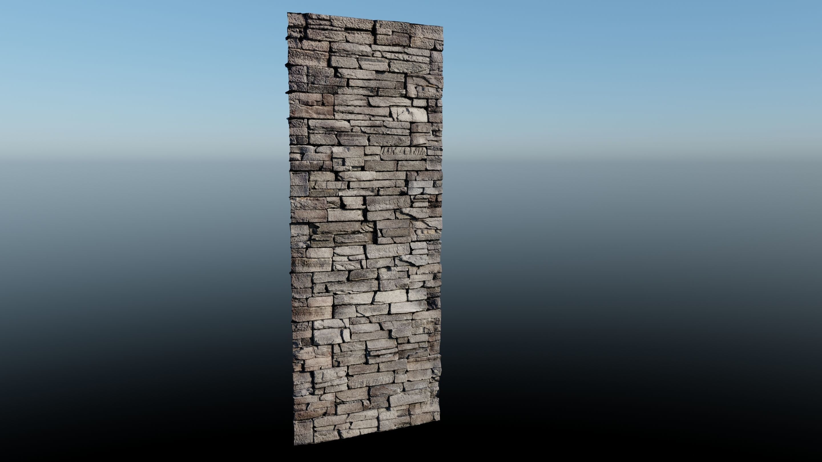 4k Gray Block Stone Material with 16 bit height maps Low-poly 3D model_3