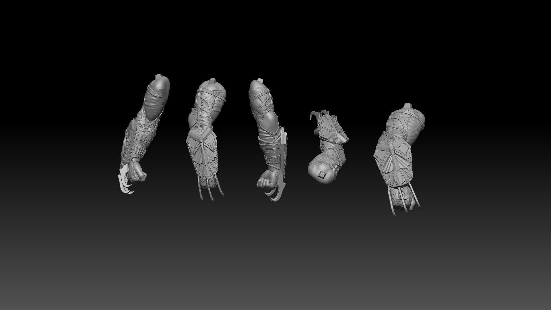 Talon three weapons in one 3D print model_2