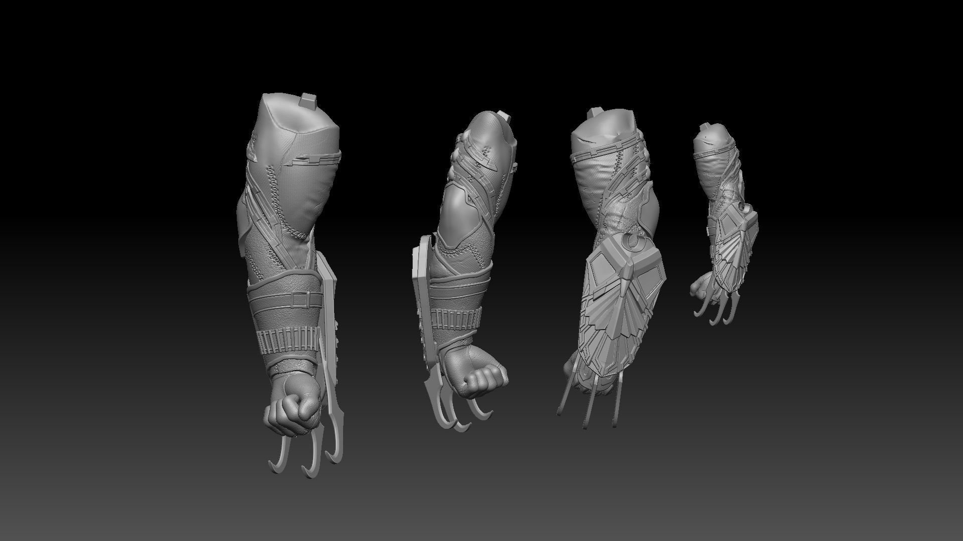 Talon three weapons in one 3D print model_13