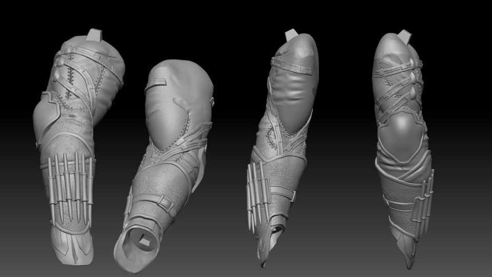 Talon three weapons in one 3D print model_4