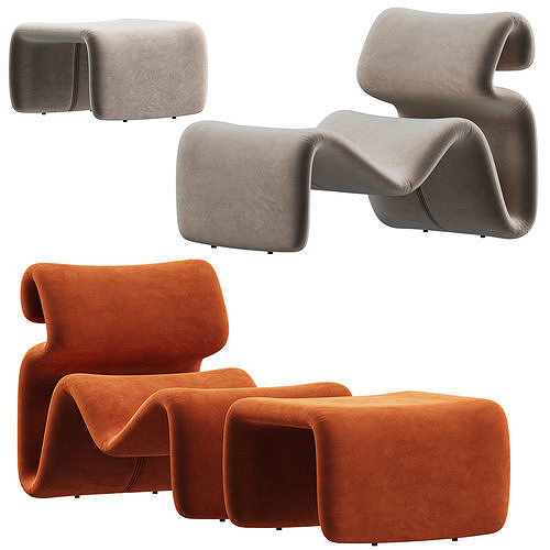 Etcetera Lounge Chair 3D model