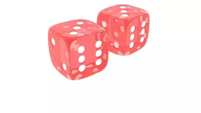 Red Transparent Dices