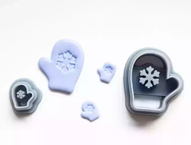 Mittens - Polymer Clay Cutter