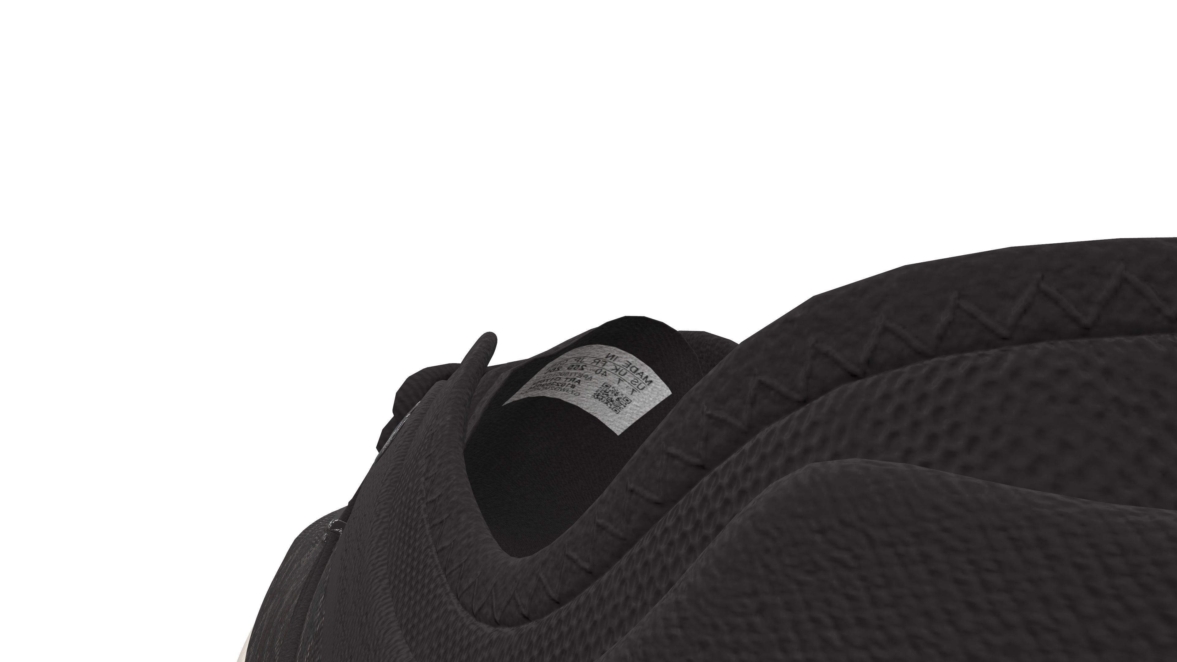 Black Sport Shoe 3D Model VR Low-poly 3D model_9