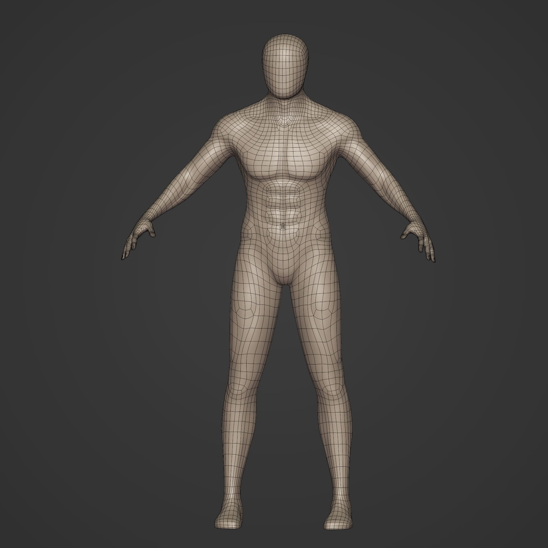 Rigged Character with FK and IK Rig Low-poly 3D model_8