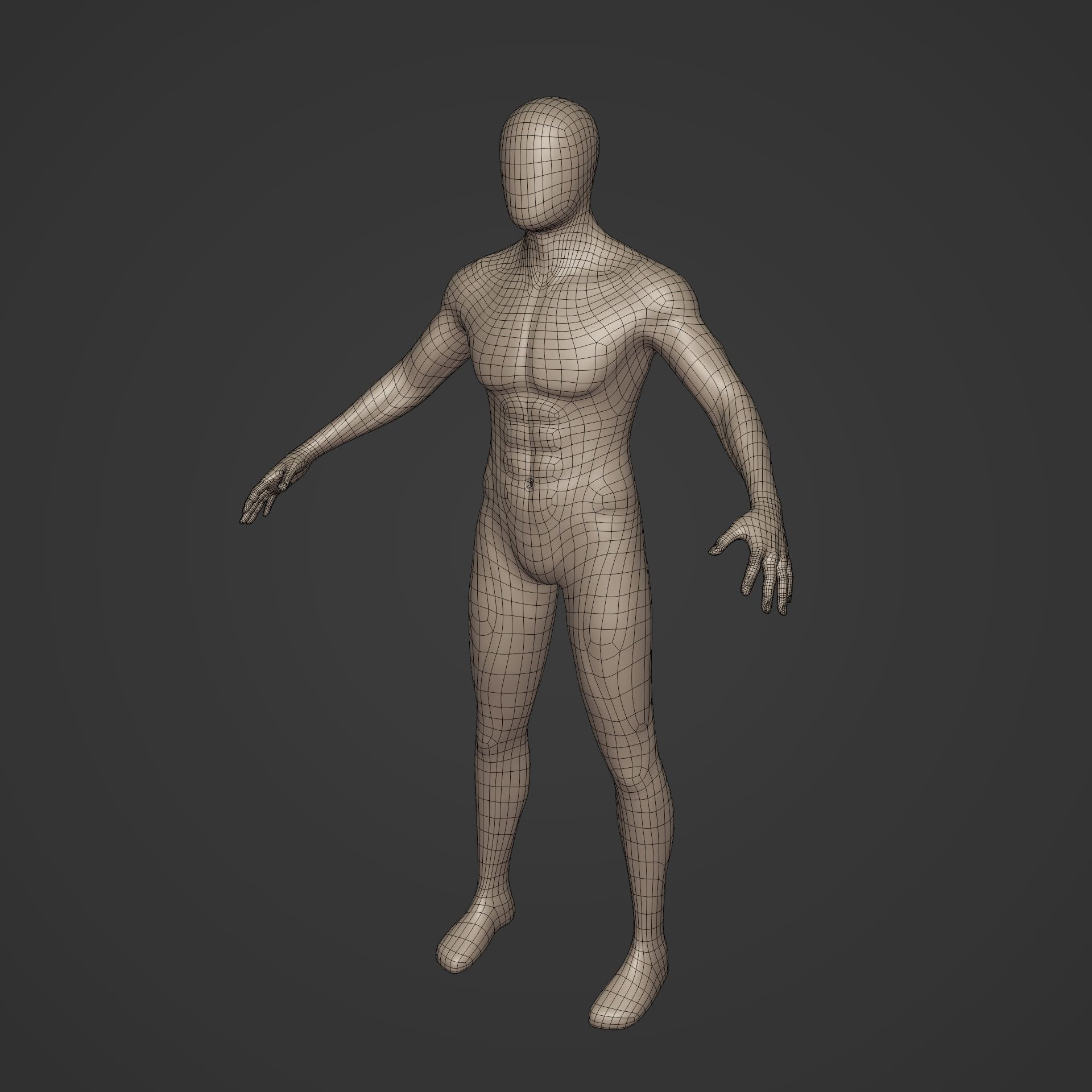 Rigged Character with FK and IK Rig Low-poly 3D model_6