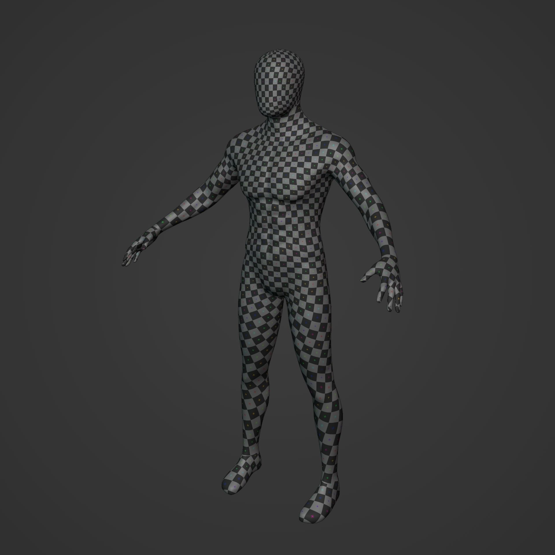 Rigged Character with FK and IK Rig Low-poly 3D model_2