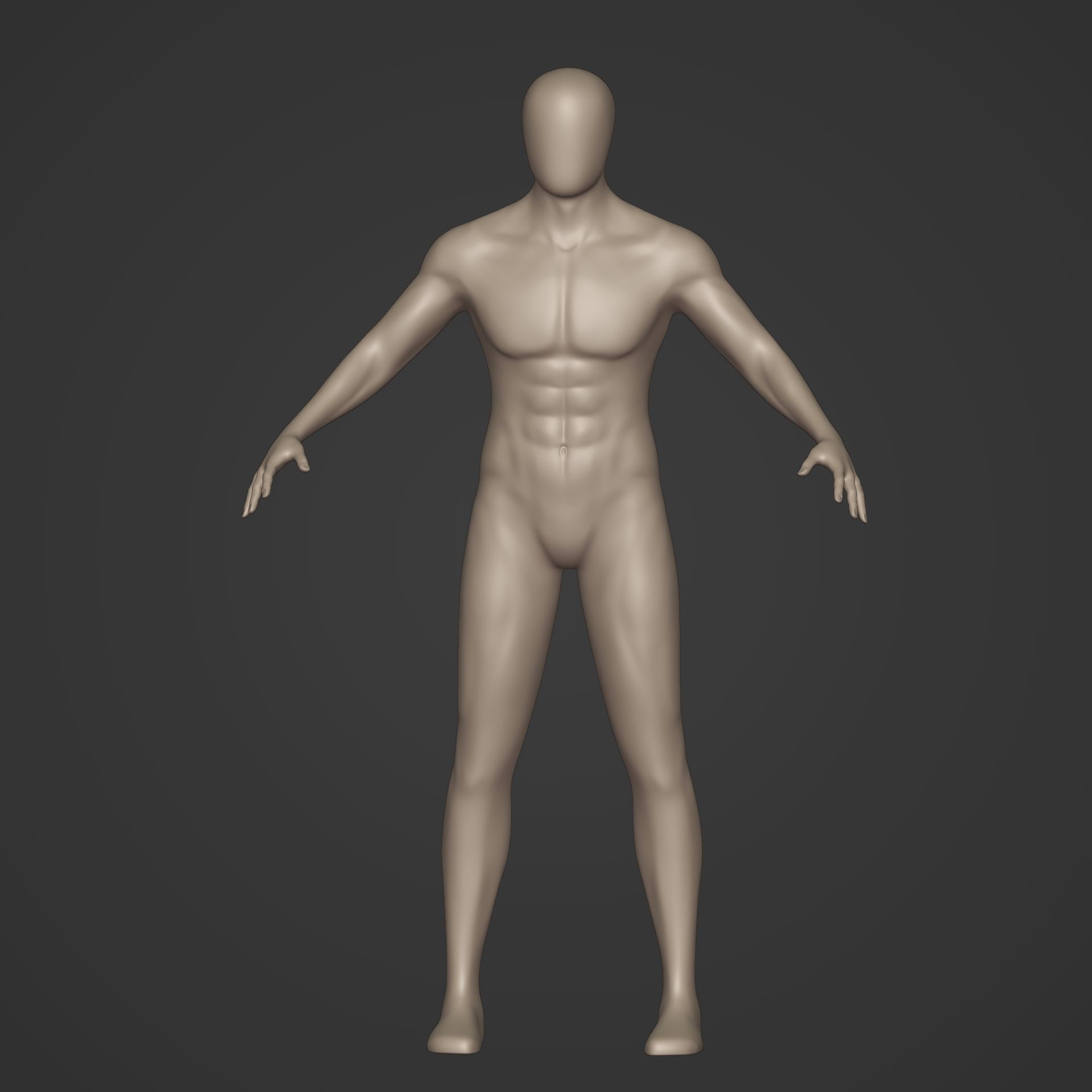 Rigged Character with FK and IK Rig Low-poly 3D model_7