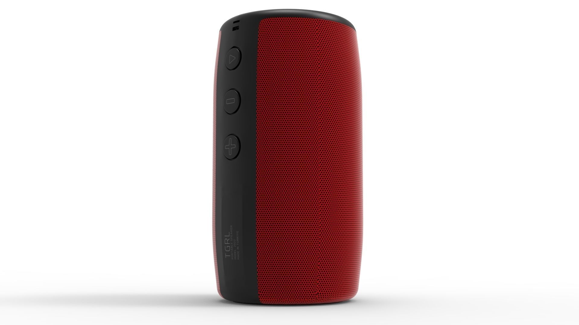 SPEAKER RED BODY 3D model_25