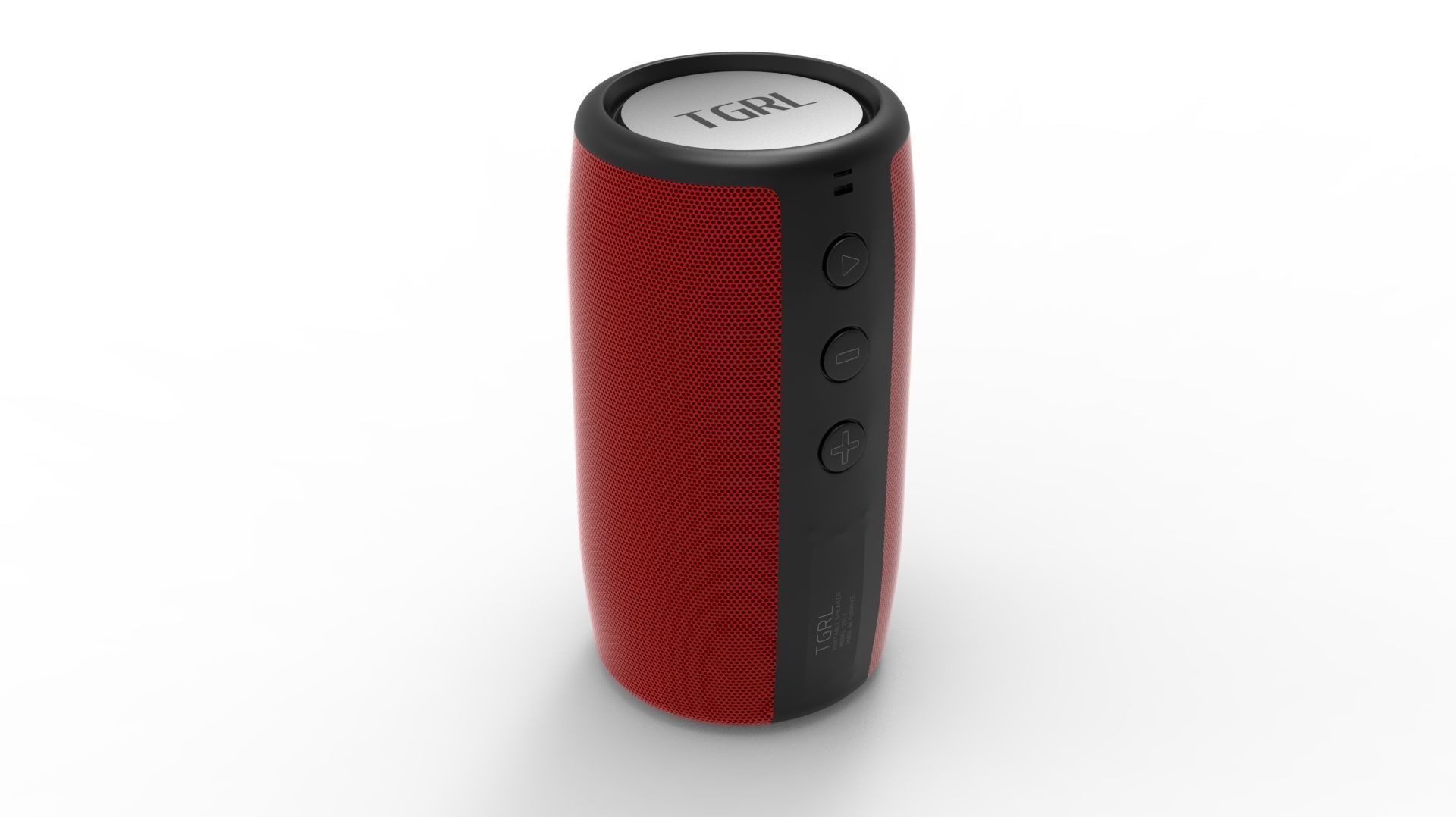 SPEAKER RED BODY 3D model_35