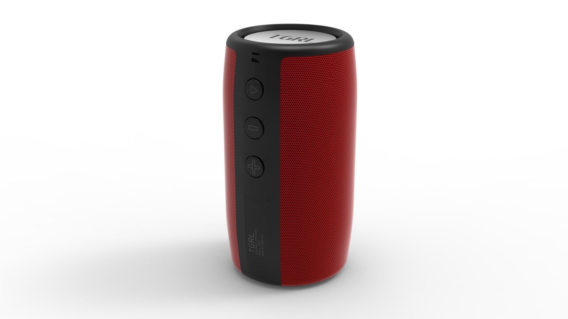 SPEAKER RED BODY 3D model_24