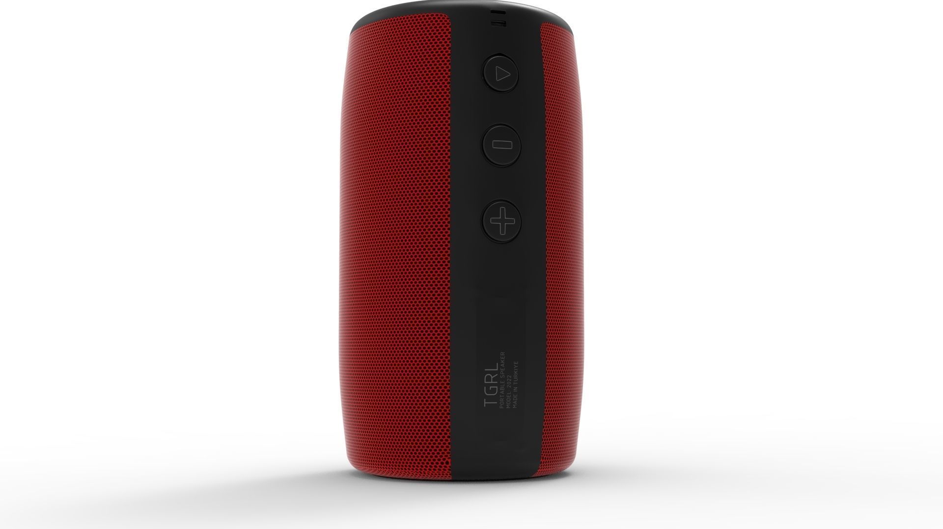 SPEAKER RED BODY 3D model_22