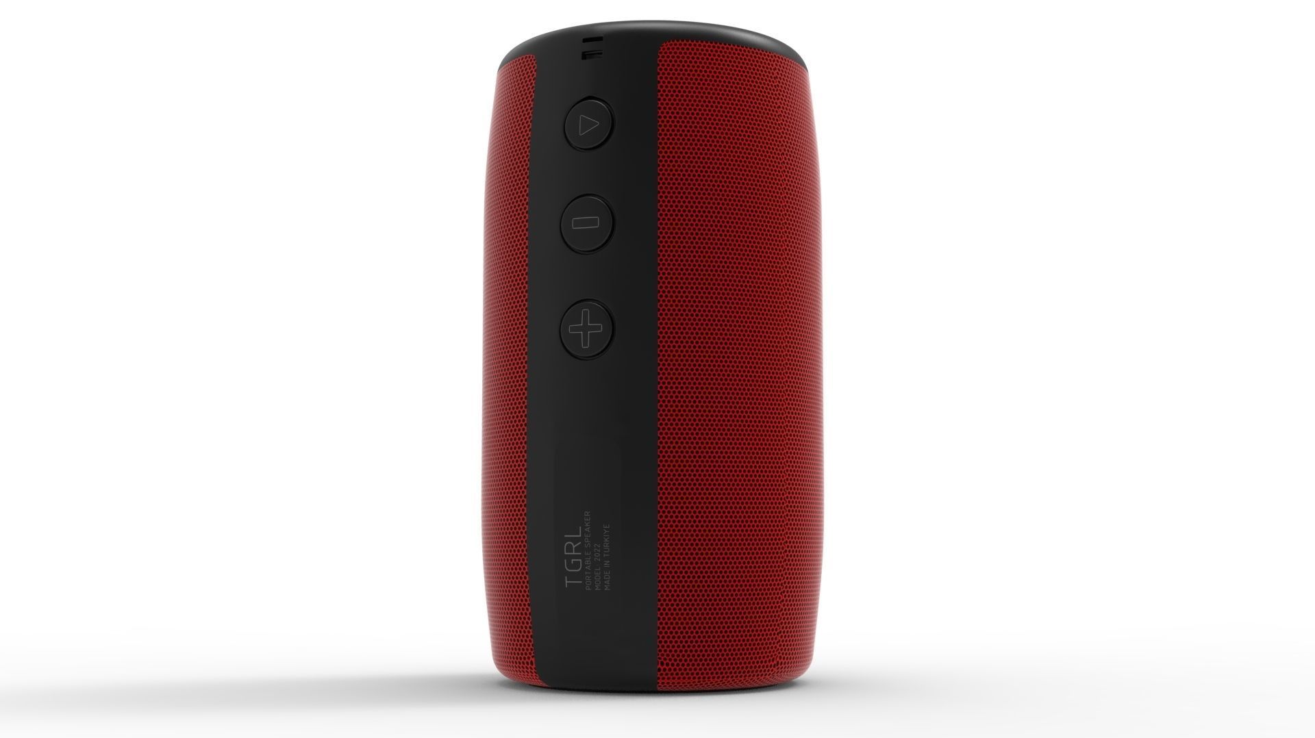 SPEAKER RED BODY 3D model_23