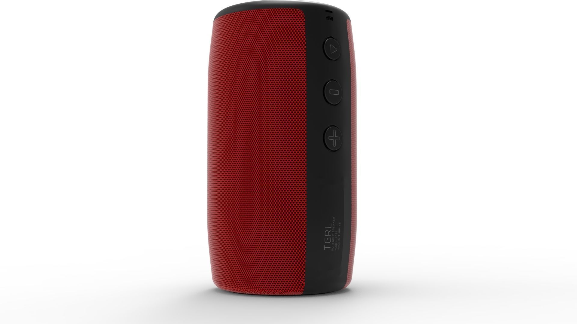 SPEAKER RED BODY 3D model_21