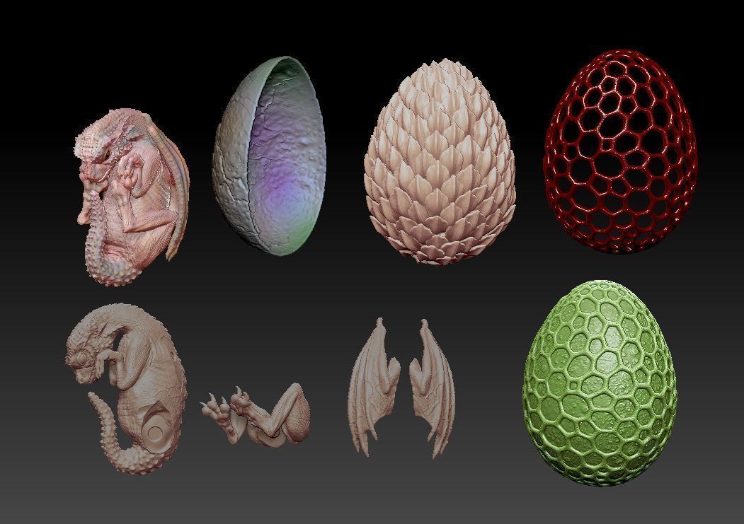 Baby dragon  3D print model_8