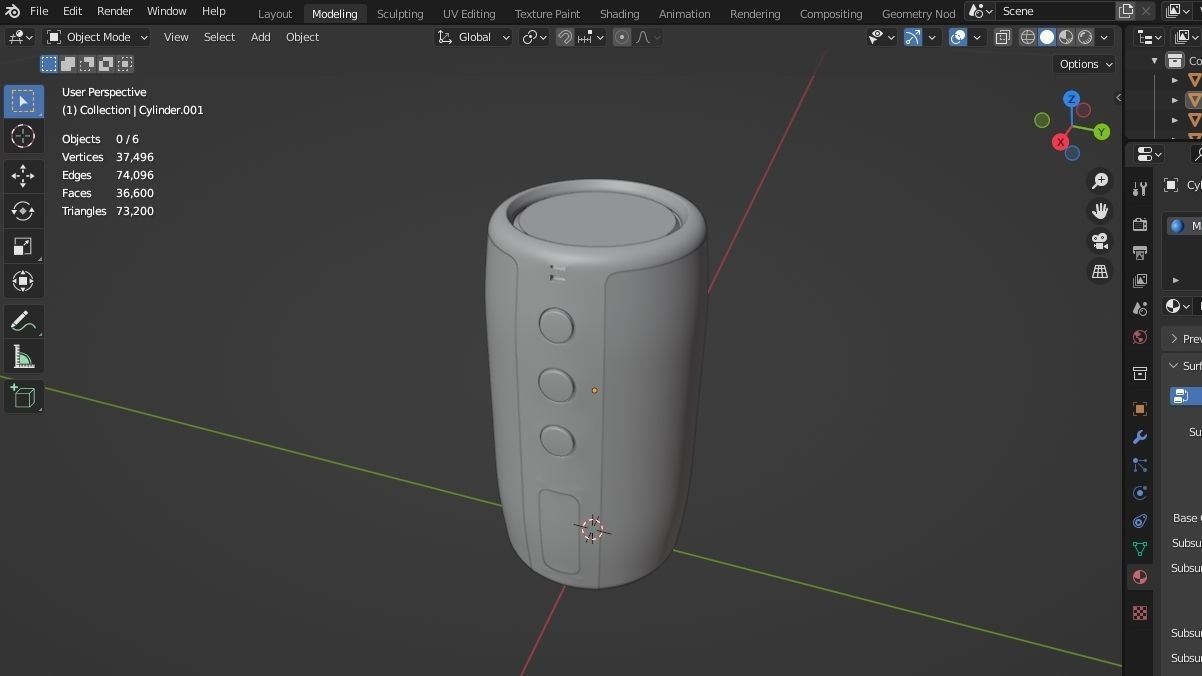 SPEAKER PINK BODY 3D model_2