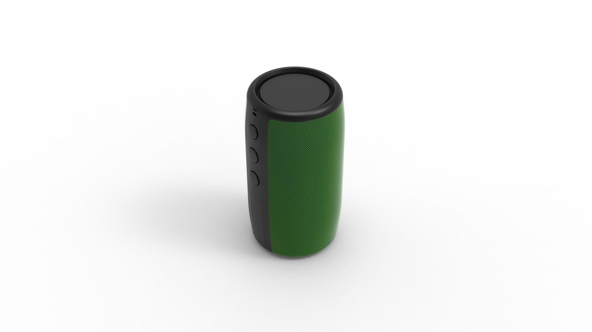 SPEAKER GREEN BODY 3D model_9