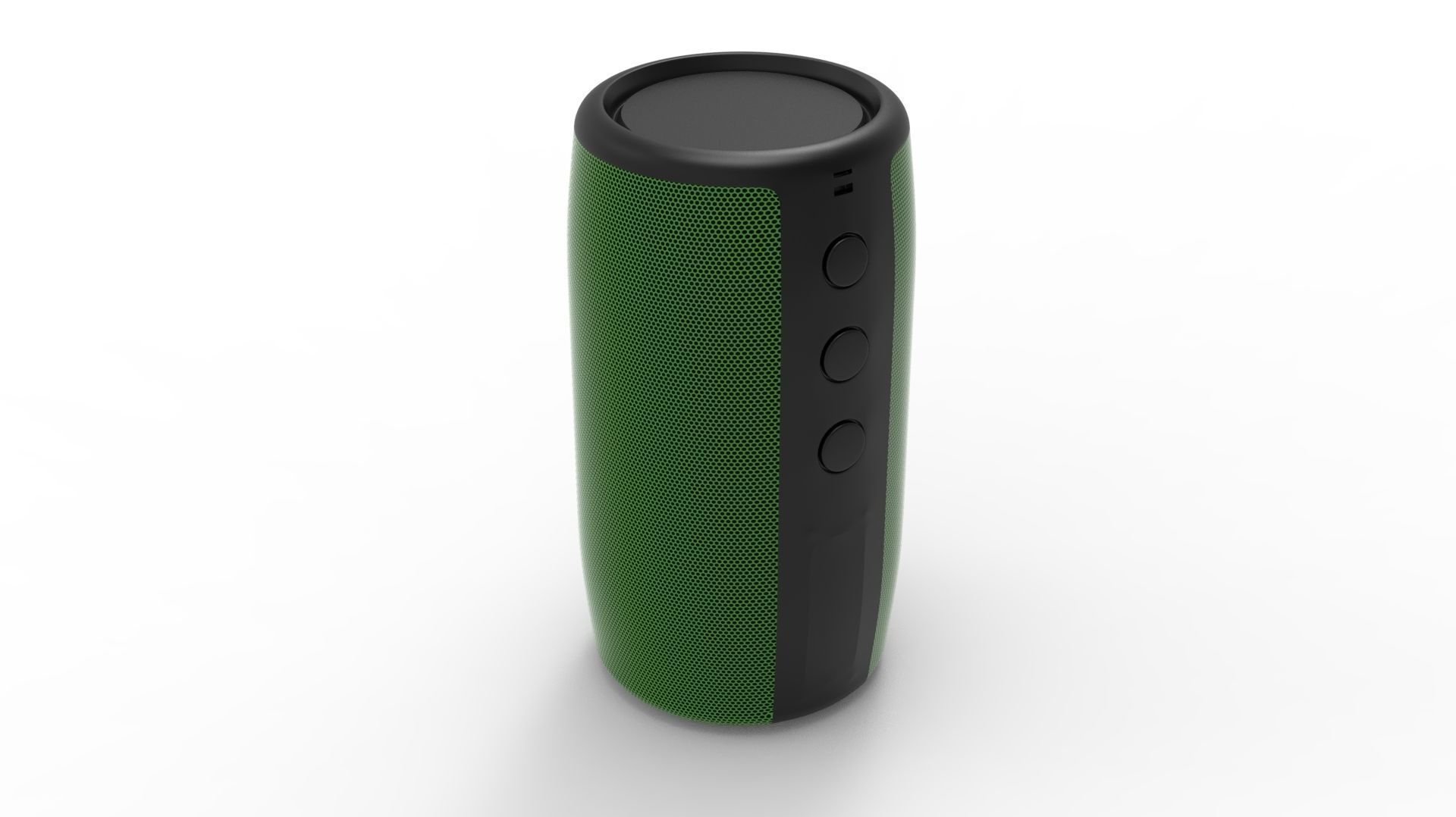 SPEAKER GREEN BODY 3D model_13