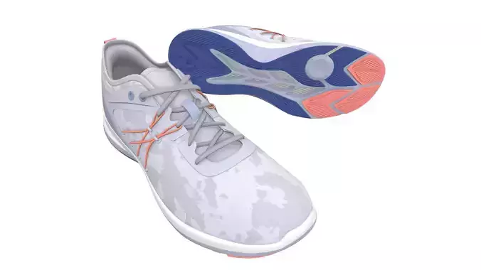 Blue Sport Shoe 3D Model VR