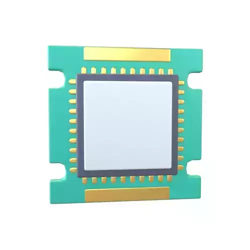 CPU Icon V1 001 Low-poly 3D model