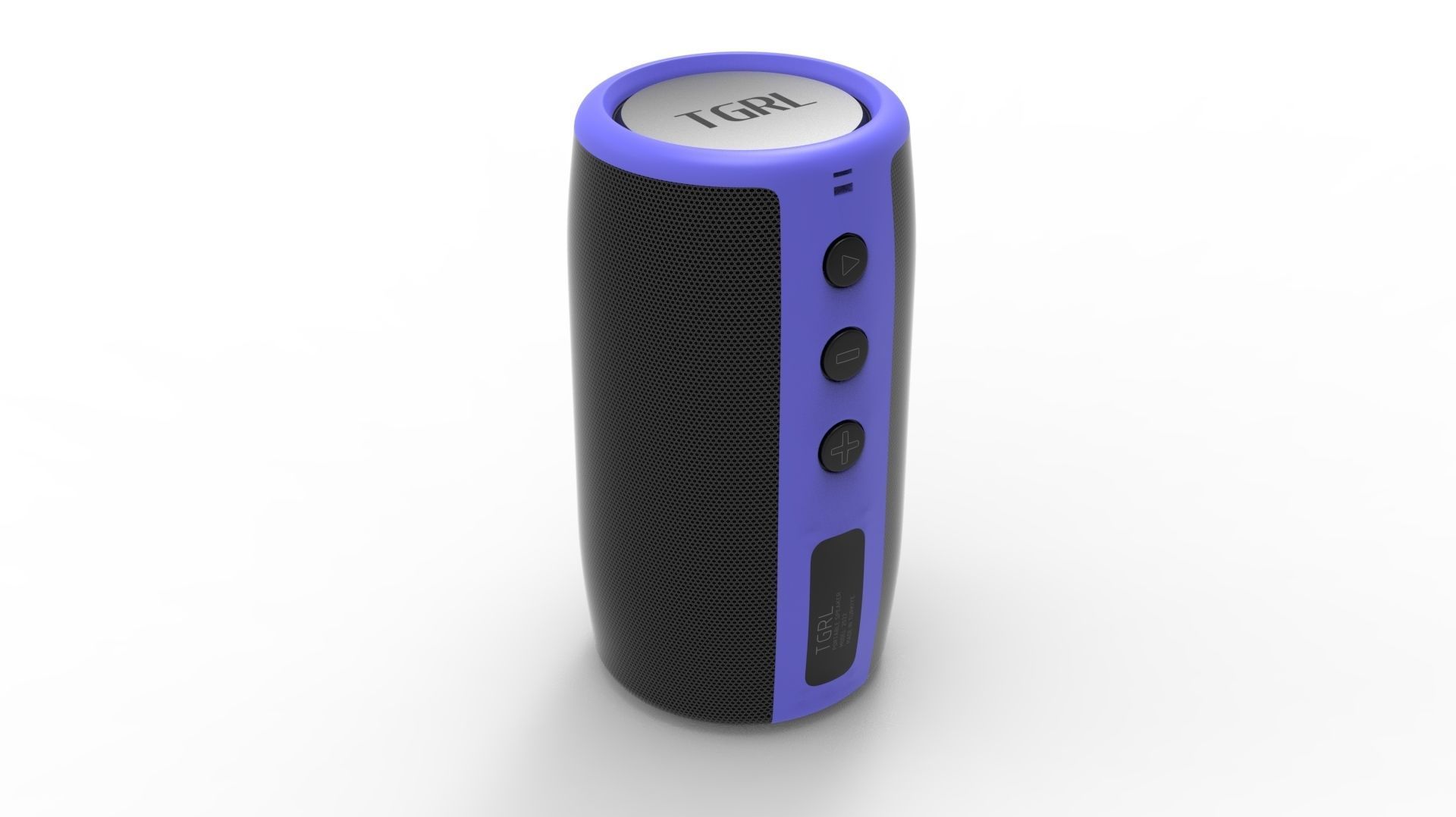SPEAKER BLUE 3D model_5
