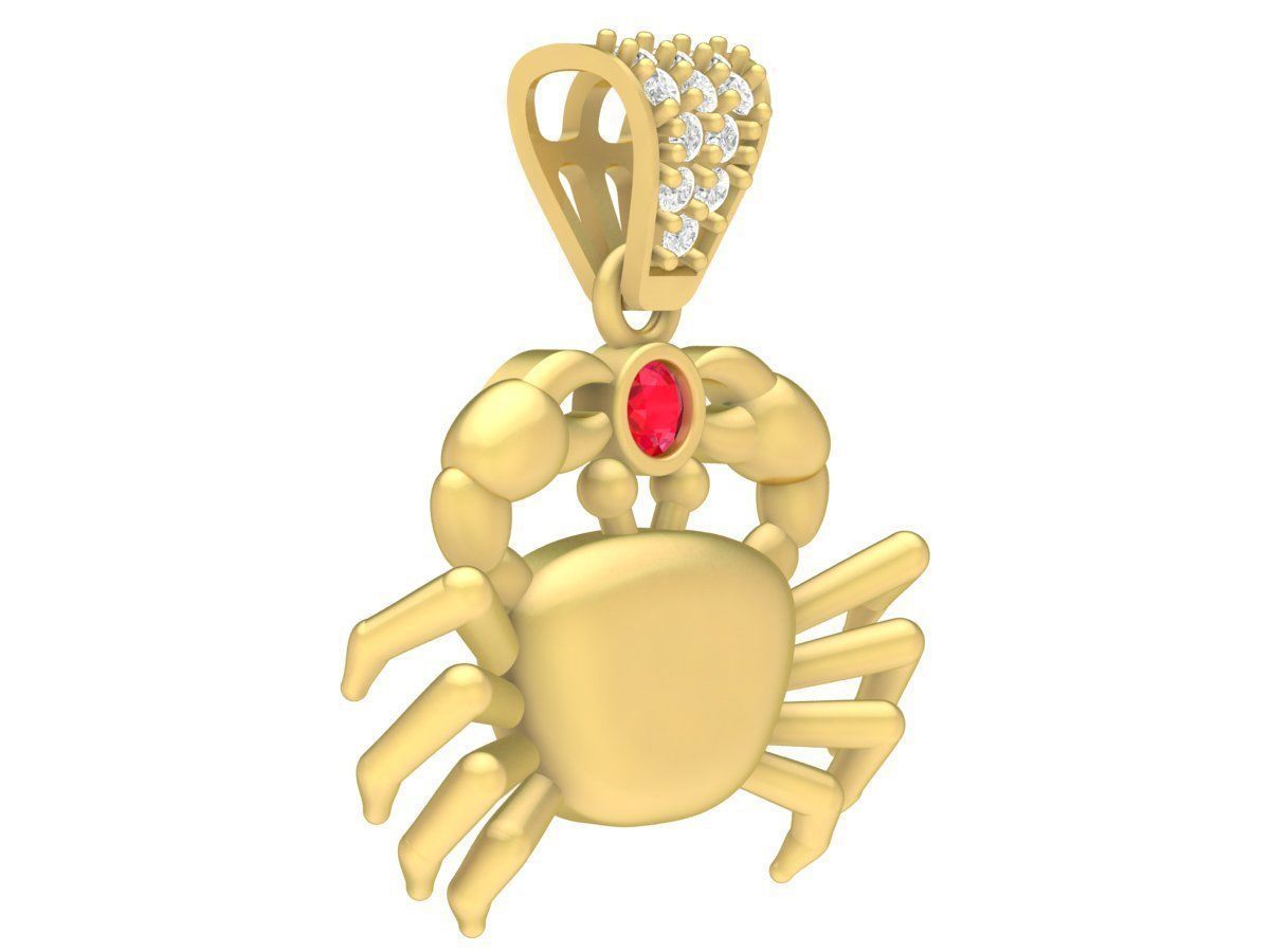 Crab Penant 3781 3D print model_2