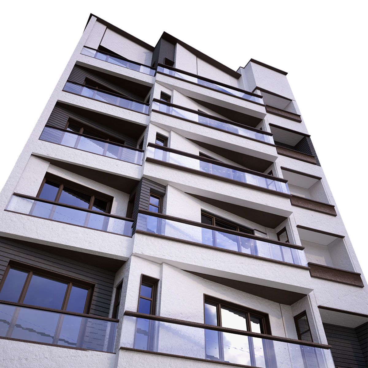 Building2 apartment building 3D model_3