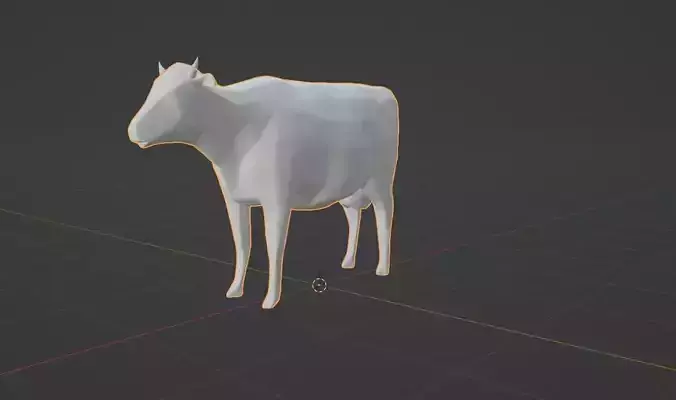 Low Poly Cow Free 3D model