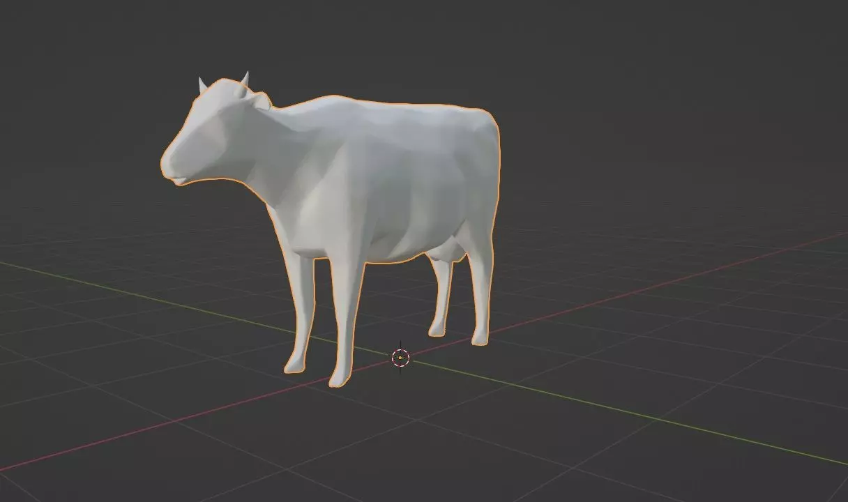 Low Poly Cow Free 3D model