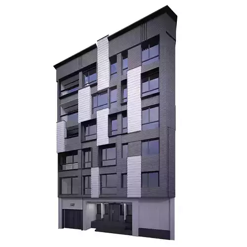 Building 3 modern apartment 3D model