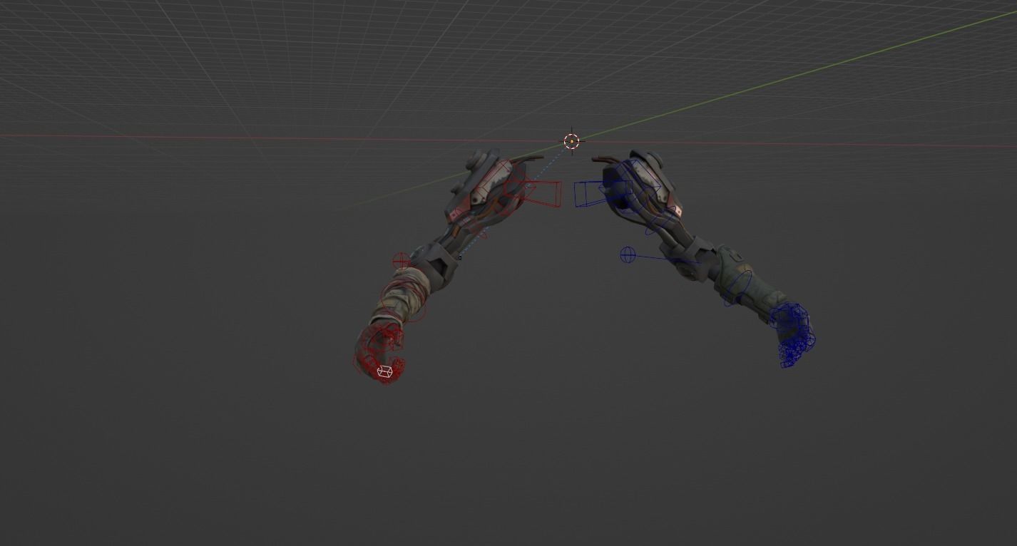 FPS Arms free VR / AR / low-poly 3D model rigged | CGTrader