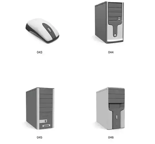 Collection of Old School Personal Computer Cases - CPU