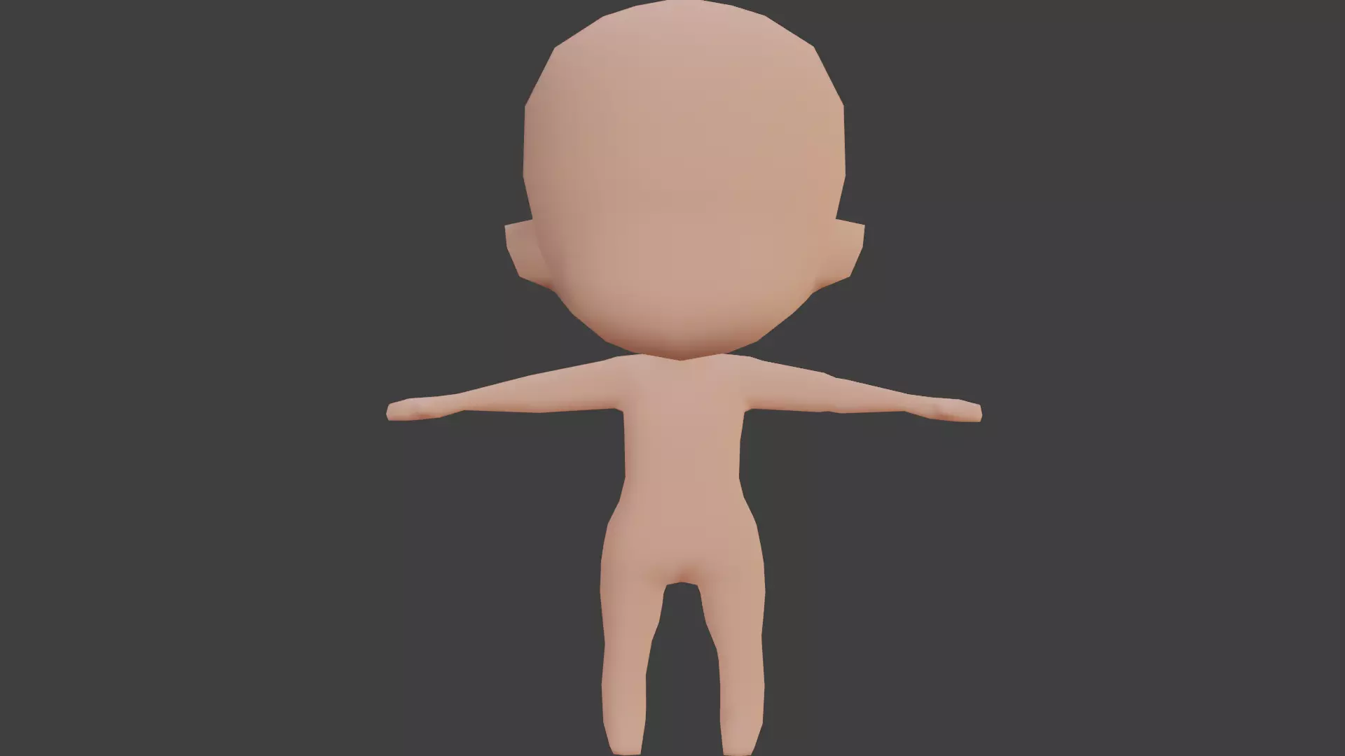 Cartoon Character Free low-poly 3D model_0