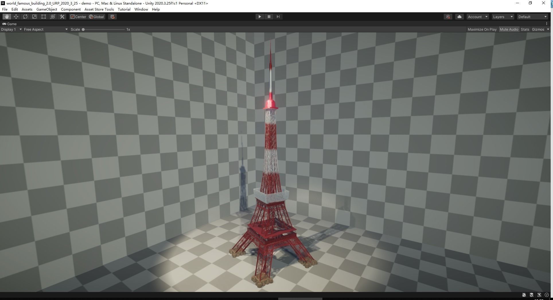Tokyo Tower Low-poly 3D model_4