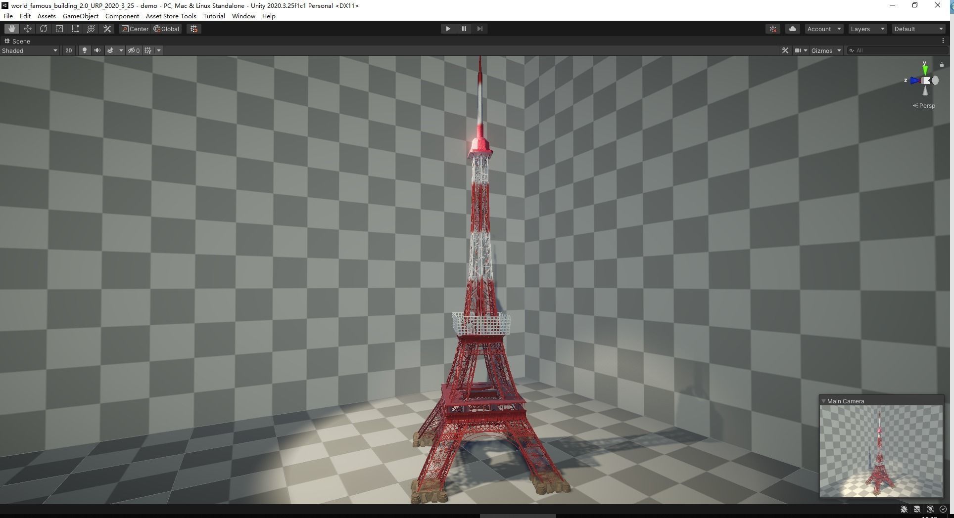 Tokyo Tower Low-poly 3D model_7
